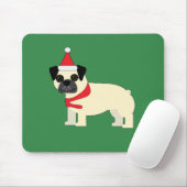Santa Pug Muismat (Met muis)