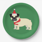 Santa Pug Papieren Bordje (Voorkant)