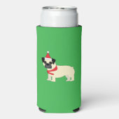 Santa Pug Seltzer Blikjeskoeler (Seltzer Achterkant)