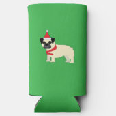 Santa Pug Seltzer Blikjeskoeler (Achterkant)