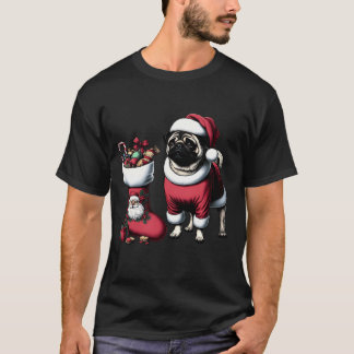 Santa Pug's Sneeuwsurprise T-shirt