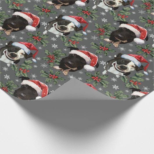 Santa Pups Wrapping Paper Cadeaupapier (Hoek)