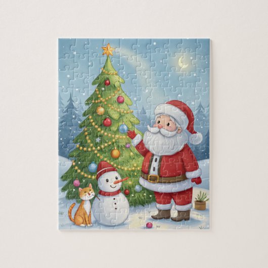 Santa puzzle legpuzzel (Verticaal)