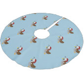 Santa Quail Kerstboom Rok (Gekanteld)