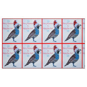 Santa Quail Stof (Fat Quarter)