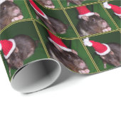 Santa Rat Wrapping Paper Cadeaupapier (Rol Hoek)