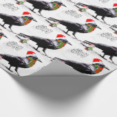 Santa Raven kerstcadeau-collectie Cadeaupapier (Hoek)