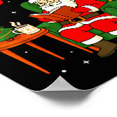 Santa Reading 67 Cat Christmas Six Seven Teacher B Poster (Hoek)