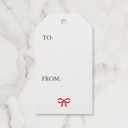  SANTA REAL Folie GOLD Gift Label (Achterkant)