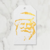  SANTA REAL Folie GOLD Gift Label (Voorkant)