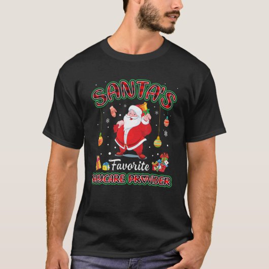 Santa Red Pset, de favoriete kerstman van de kerst T-shirt (Voorkant)