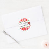 Santa Red White met kerstcadeaus Label (Envelop)