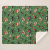 Santa Regal Jumping Spider Phidippus Regius green Sherpa Deken (Voorkant (horizontaal))