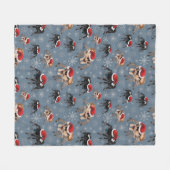 Santa Regal Jumping Spider Phidippus Regius op ijs Fleece Deken (Voorkant (Horizontaal))