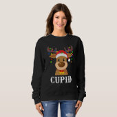 Santa Reindeer Cupid Xmas Group Costuum Trui (Voorkant volledig)