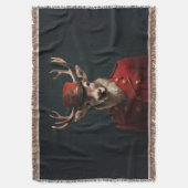 Santa Reindeer Deken (Voorkant Verticaal)