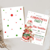 Santa Reindeer Elf Kinder Kerstfeest Kaart