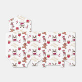 Santa Reindeer Gifts Gingerbrood Men Candy Cane Bedankdoosjes (Uitgevouwen)