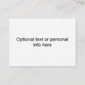 Santa Reindeer op sneeuw Visitekaartje (Achterkant)