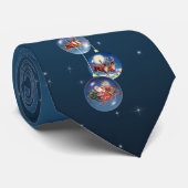 SANTA & REINDEER ORNAMENT VAN SHARON SHARPE STROPDAS (Opgerold)