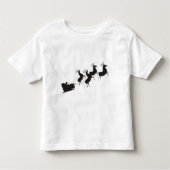 Santa * Reindeer Peuter T-shirt (Voorkant)