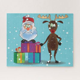 Santa & Reindeer Puzzle Legpuzzel