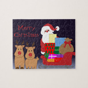 Santa & Reindeer Puzzle Legpuzzel
