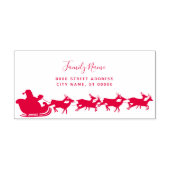 Santa Reindeer Return Address Self-inking Stamp Zelfinktende Stempel (Design)