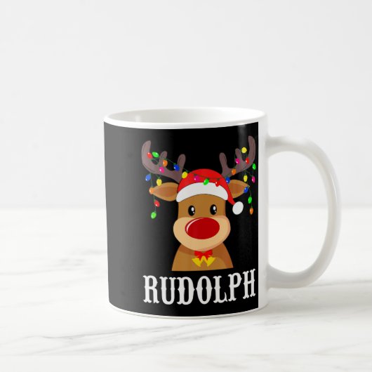 Santa Reindeer Rudolph Xmas Group Costume  Koffiemok (Rechts)