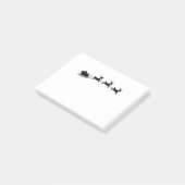 Santa Reindeer Sleigh Post-it® Notes (Schuin)