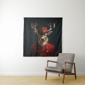Santa Reindeer Wandkleed (In situ)