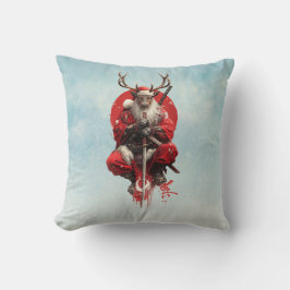 Santa Reindeer Warrior – Holiday Battle Edition Kussen