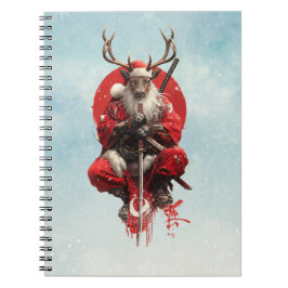 Santa Reindeer Warrior – Holiday Battle Edition Notitieboek