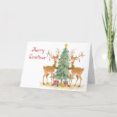 Santa reindeers helpers & whimsical Christmas Kaart (Voorkant)