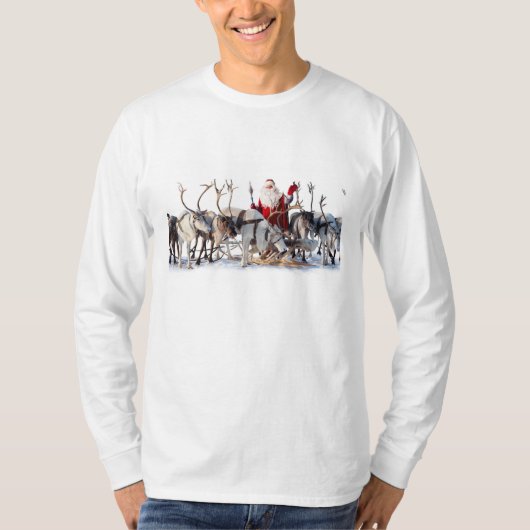 Santa Reindeers T-shirt (Voorkant)