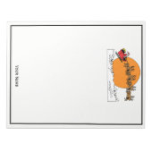 Santa Reindester over sneeuwbedekking Notitieblok (Voorkant)