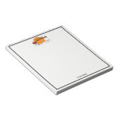 Santa Reindester over sneeuwbedekking Notitieblok (Schuin)