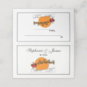 Santa Reindester over sneeuwbedekking Plaatskaartje (Buitenkant ongevouwen)