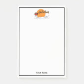 Santa Reindester over sneeuwbedekking Post-it® Notes (Voorkant)