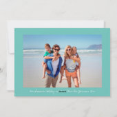 Santa ReindeTropical Summer Holiday Feestdagenkaart (Achterkant)