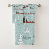 santa reindierteam bad handdoek (Insitu)