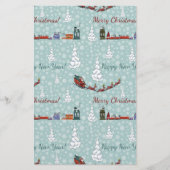 santa reindierteam briefpapier (Voorkant)