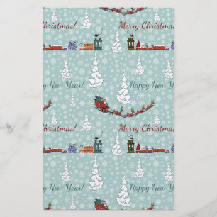 santa reindierteam briefpapier