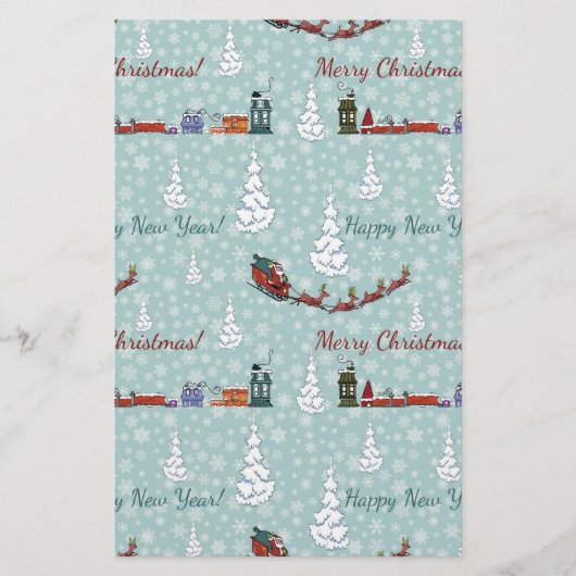 santa reindierteam briefpapier (Voorkant)