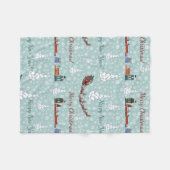 santa reindierteam fleece deken (Voorkant (Horizontaal))