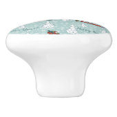 santa reindierteam keramische knop (Zijkant)