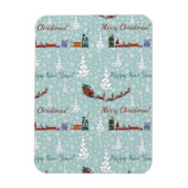santa reindierteam magneet (Verticaal)