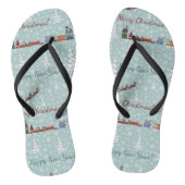 santa reindierteam teenslippers (Voetbed)