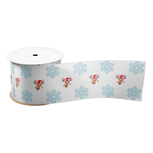 santa reinreder ribbon satijnen lint (Spoel)