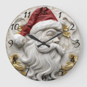 Santa reliëf kunst viert Kerstmis Grote Klok (Voorkant)